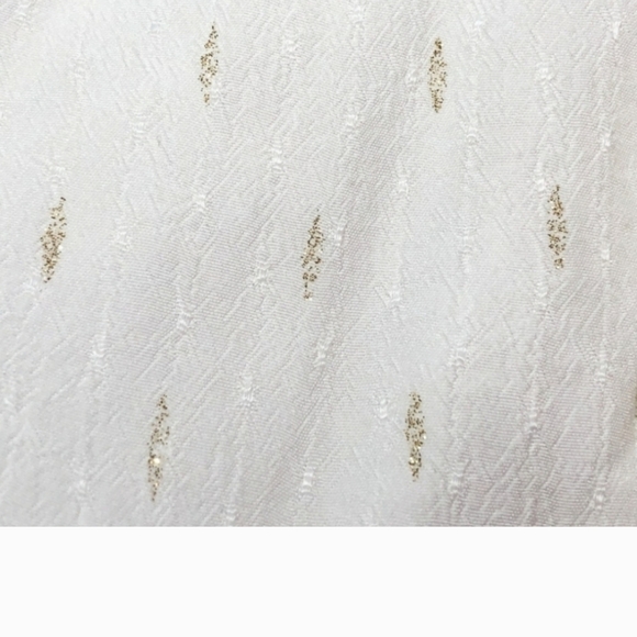 DREW "Maggie " Maxi length Wrap Dress White with Gold Lame Spun Size Small NWT - Picture 3 of 9